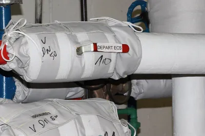 matelas isolant sur canalisation