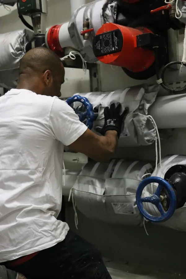 Pose de matelas isolants souples