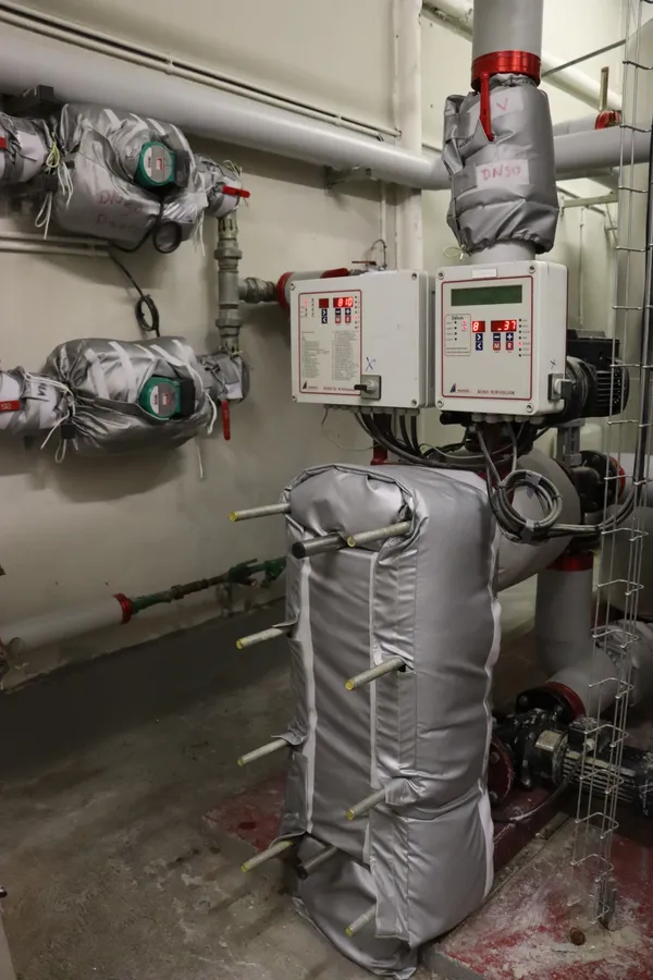 matelas isolants échangeur