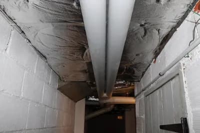 isolation plancher bas et conduit isolé