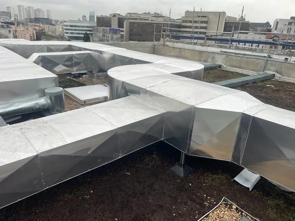 Jonction de gaine ventilation isolée — Gentilly