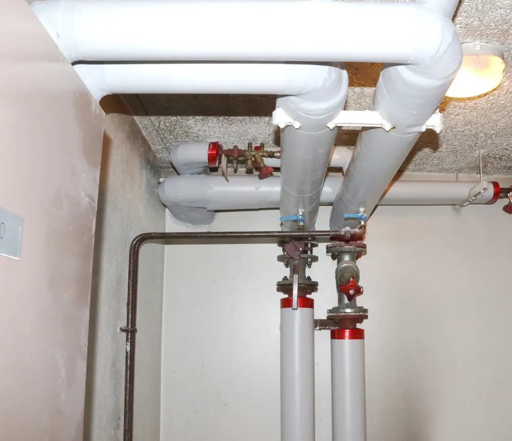 Collecteur chauffage isolé en PVC — Neuilly-sur-Marne