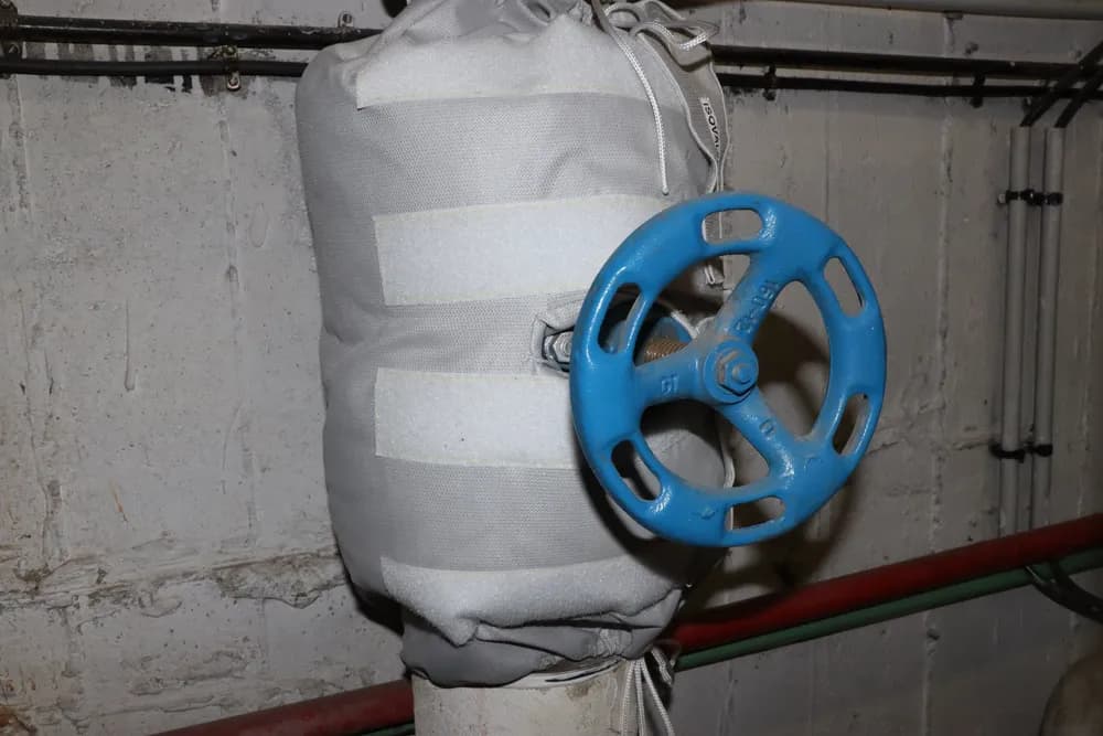 Détail isolation vanne et matelas — Montereau-Fault-Yonne