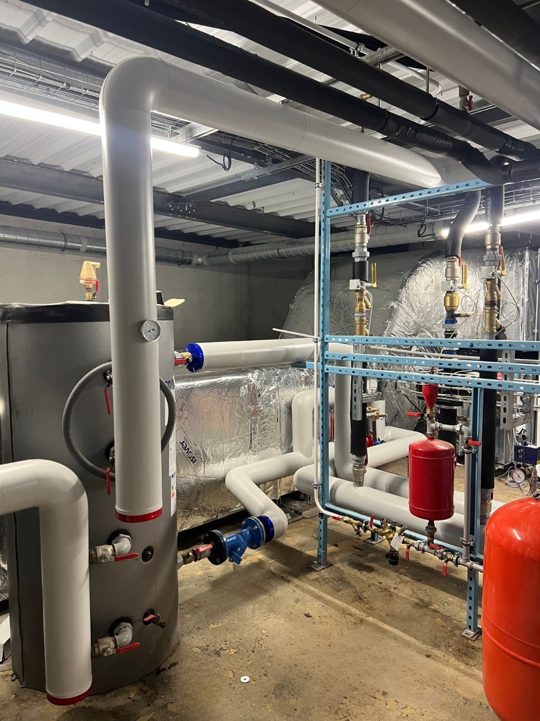 Reseau de chaufferie calorifuge avec protection PVC - Saint-Leu-la-Foret