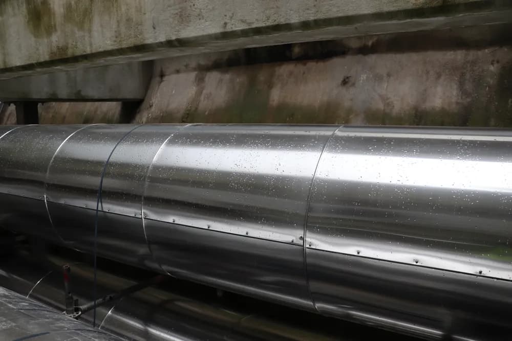 Finition tôle Isoxal sur calorifugeage — Idex La Défense